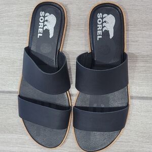 Sorel Ella II Slide Womens Black